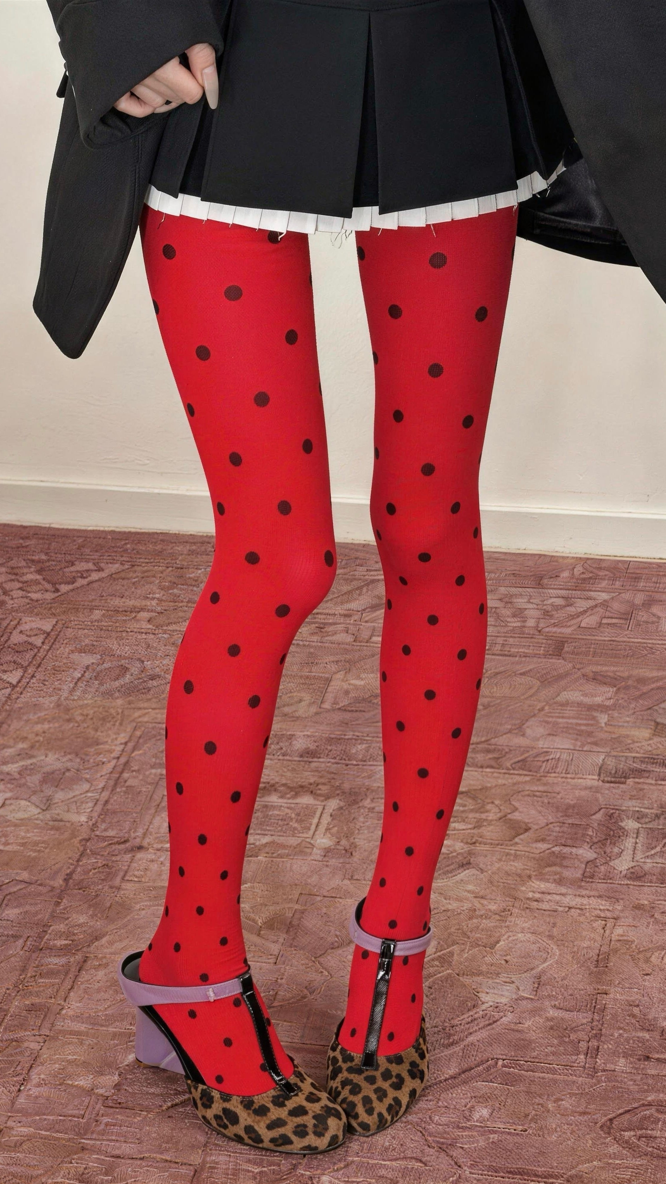 Red Polka Dot Tights