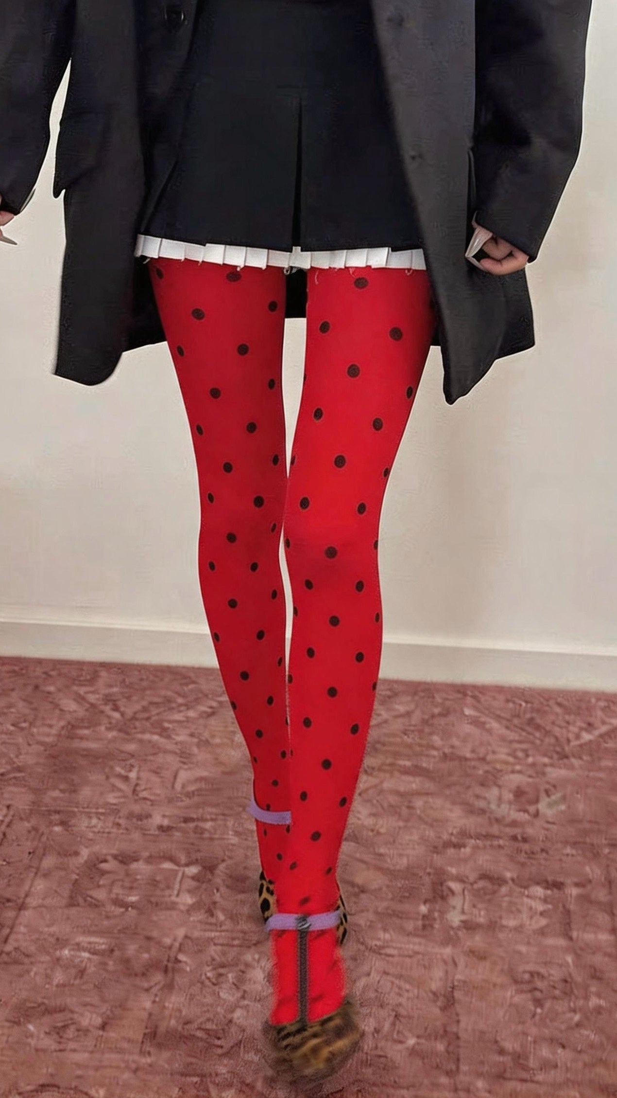 Red Polka Dot Tights
