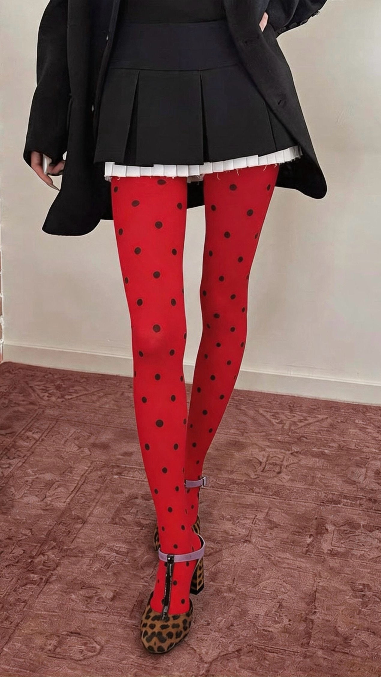 Red Polka Dot Tights