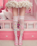 Fairy Bloom Lace Thigh-Highs