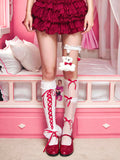 Cherry Ribbon Dollcore 5-Piece Sock Set