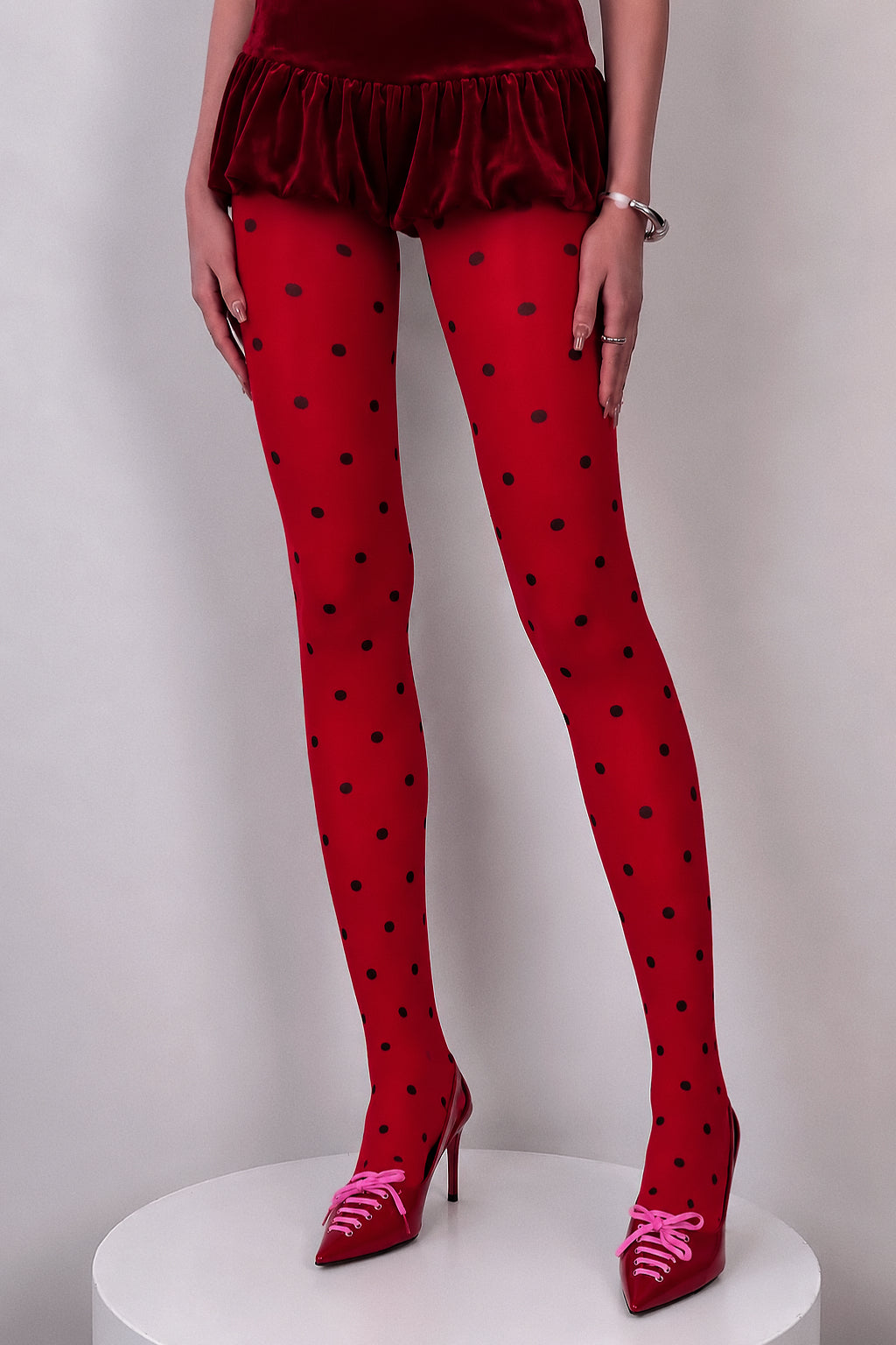 Red Polka Dot Tights